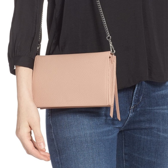 ALLSAINTS Fetch Crossbody Bag in Nude Pink - Picture 4 of 7